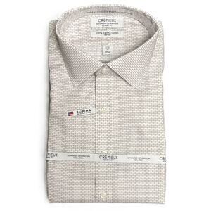 Daniel Cremieux Dress Shirt Men's 17.5-35 Classic Fit Supima Cotton White NEW